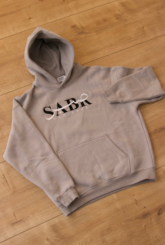 Sabr Hoodie Grå - Oversized